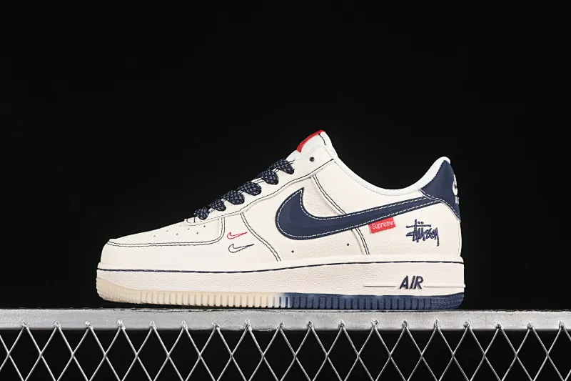 All categories Nk Air Force 1 Air Force series Nk Air Force 1 Low Air Force low-top Nike Air Force 1'07 Low Stussy co-branded double blue and red logo Air Force 1 low-top casual sneakers HH7518-072